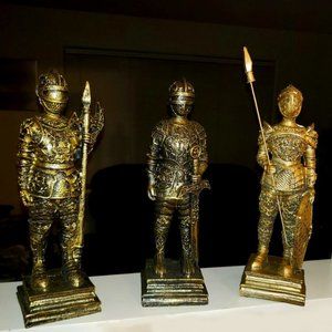 ☠️ Templar Knight Medieval Bronze Armor Warriors ☠️ Tri Set
